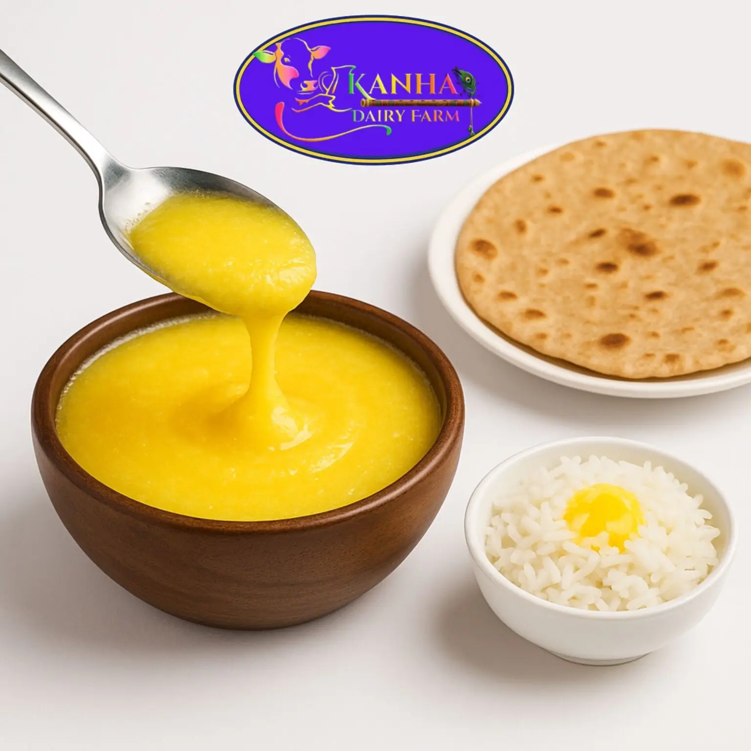 "Rice drenched in golden ghee